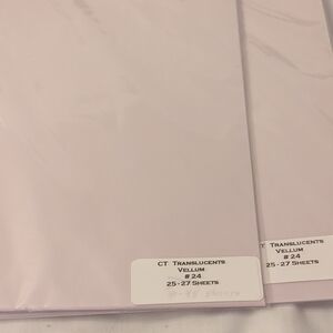 Translucent Vellum 8 1/2 X 11 50 Sheets Nip